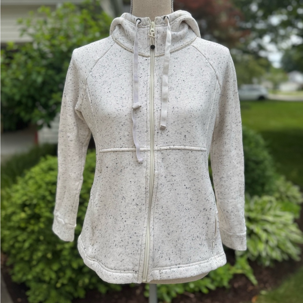 Speckled Zip-Up Hoodie - Med Petite